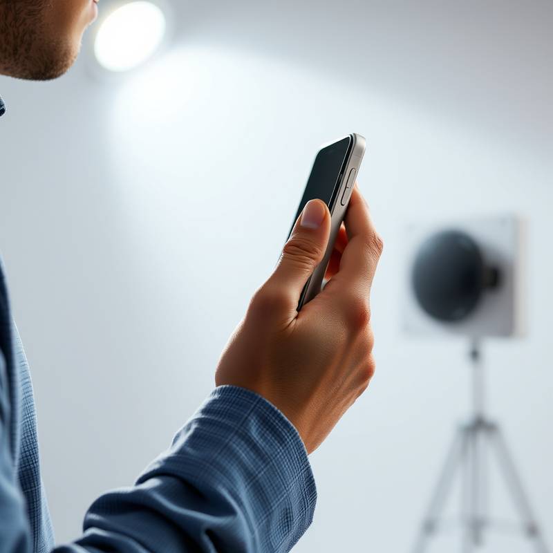 Person holding a phone, symbolizing communication